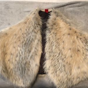 Faux Fur Cape